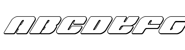 Capricus Outline Italic  Free Fonts Download