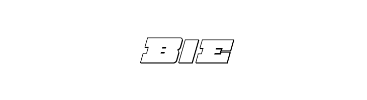 Chicago Express Outline Italic  Free Fonts Download