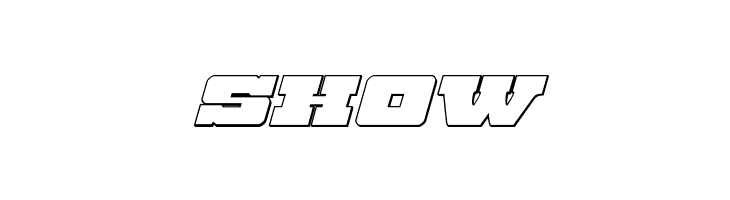 Chicago Express Outline Italic  Free Fonts Download