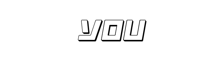 Command Override 3D Italic  Free Fonts Download