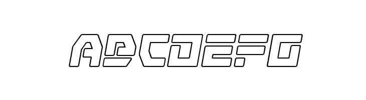 Command Override Outline Italic  Free Fonts Download