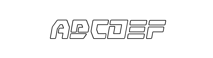 Command Override Outline Italic  Free Fonts Download