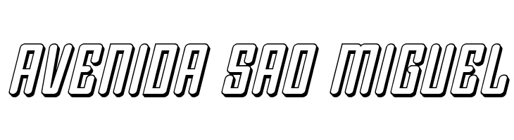 Darklighter 3D Italic  Free Fonts Download