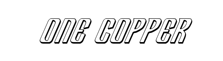 Department H 3D Italic  Free Fonts Download