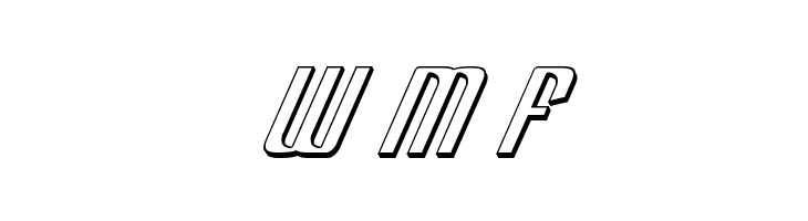Department H 3D Italic  Free Fonts Download