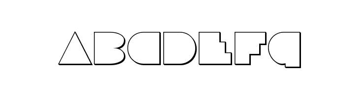 Disco Deck Outline  Free Fonts Download