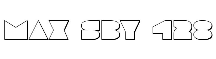 Disco Deck Outline  Free Fonts Download