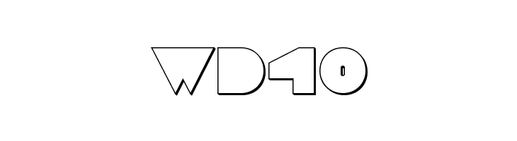 Disco Deck Outline  Free Fonts Download