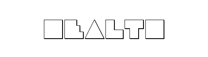 Disco Deck Outline  Free Fonts Download