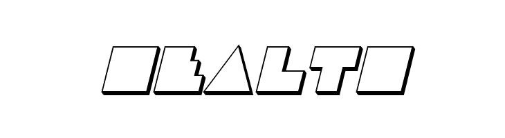 Disco Deck 3D Italic  Free Fonts Download