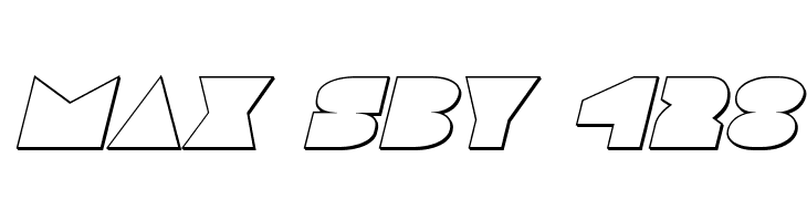 Disco Deck Outline Italic  Free Fonts Download