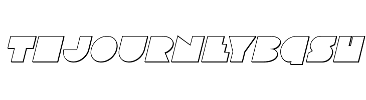 Disco Deck Outline Italic  Free Fonts Download