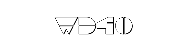 Disco Duck Outline  Free Fonts Download