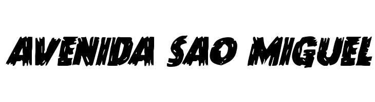 Dokter Monstro Staggered Italic  Free Fonts Download