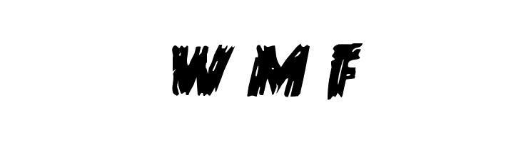 Dokter Monstro Staggered Italic  Free Fonts Download