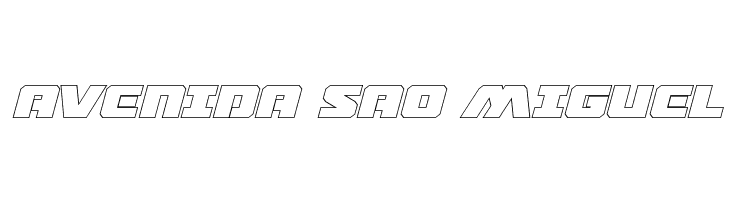 Drone Tracker Thin Outline Italic  Free Fonts Download