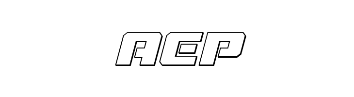 Drone Tracker Outline Italic  Free Fonts Download