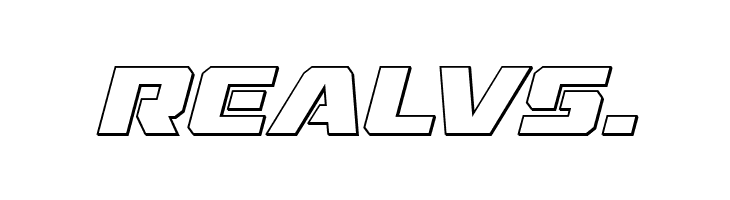 Drone Tracker Outline Italic  Free Fonts Download