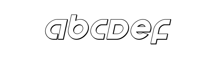 Echo Station Outline Italic  Free Fonts Download