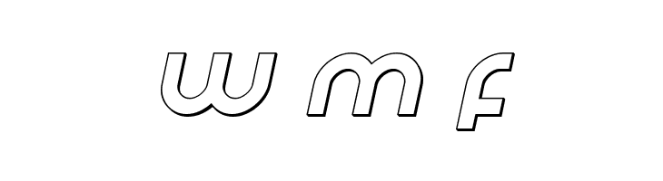 Echo Station Outline Italic  Free Fonts Download