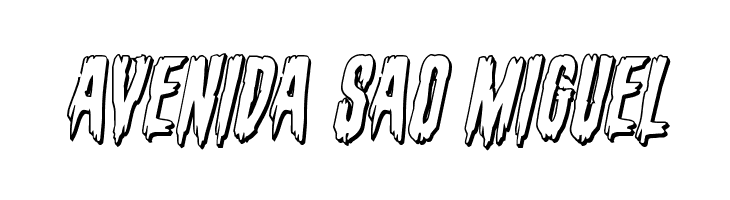 Eva Fangoria 3D Italic  Free Fonts Download