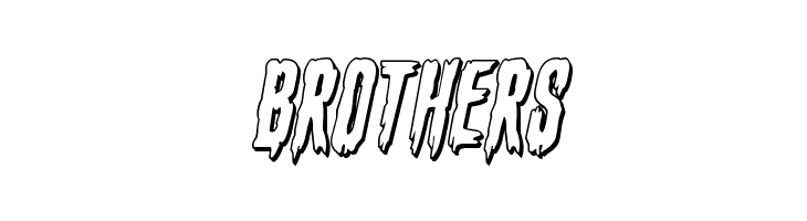 Eva Fangoria 3D Italic  Free Fonts Download