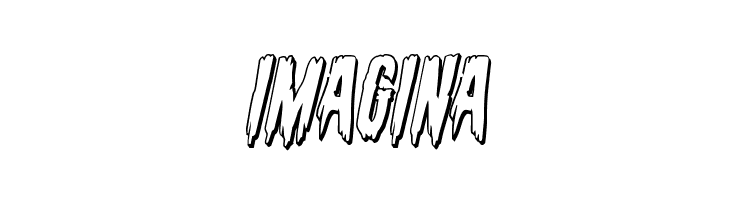Eva Fangoria 3D Italic  Free Fonts Download