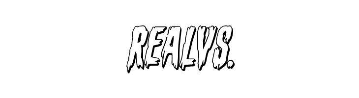 Eva Fangoria 3D Italic  Free Fonts Download