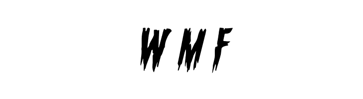 Eva Fangoria Staggered Italic  Free Fonts Download