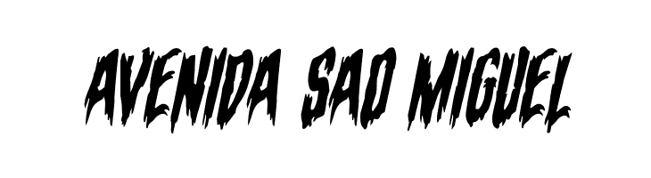Eva Fangoria Warped Italic  Free Fonts Download