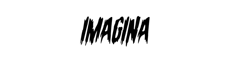 Eva Fangoria Warped Italic  Free Fonts Download