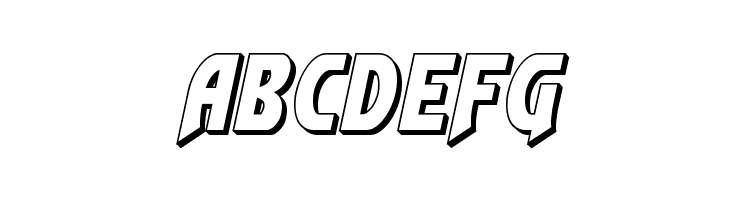 Flash Rogers 3D  Free Fonts Download