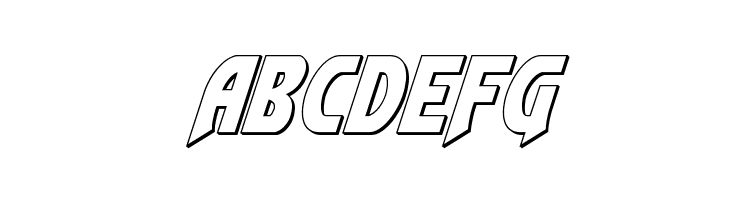 Flash Rogers Outline Italic  Free Fonts Download