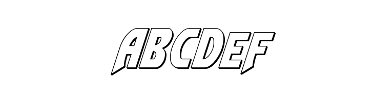 Flash Rogers Outline Italic  Free Fonts Download