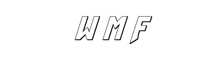 Flash Rogers Outline Italic  Free Fonts Download