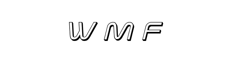 Fox on the Run 3D Italic  Free Fonts Download