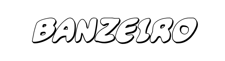 Funny Pages 3D Italic  Free Fonts Download