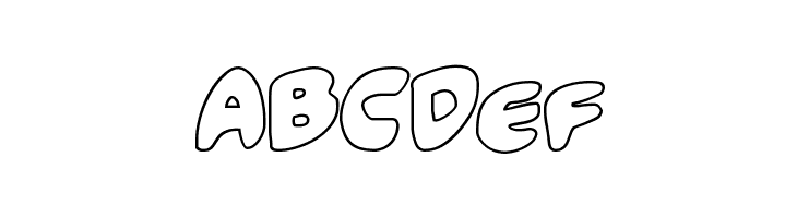 Funny Pages Outline  Free Fonts Download