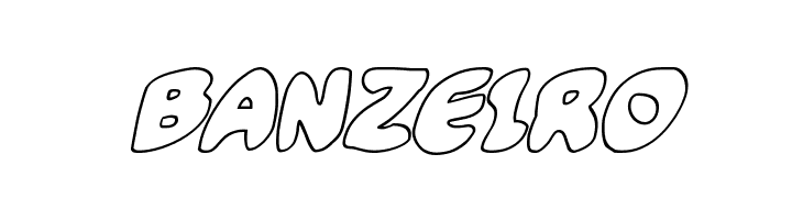 Funny Pages Outline Italic  Free Fonts Download