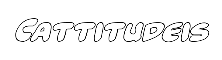 Funny Pages Outline Italic  Free Fonts Download