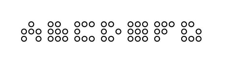 3x3 dots Outline  Free Fonts Download