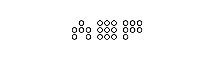 3x3 dots Outline  Free Fonts Download