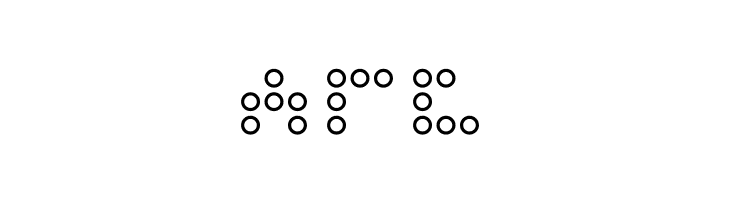 3x3 dots Outline  Free Fonts Download