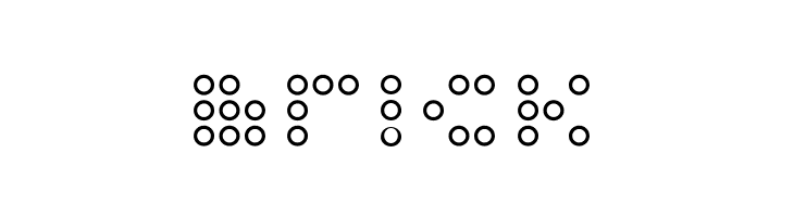 3x3 dots Outline  Free Fonts Download