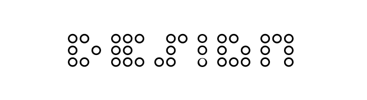 3x3 dots Outline  Free Fonts Download