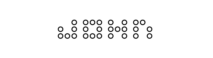 3x3 dots Outline  Free Fonts Download