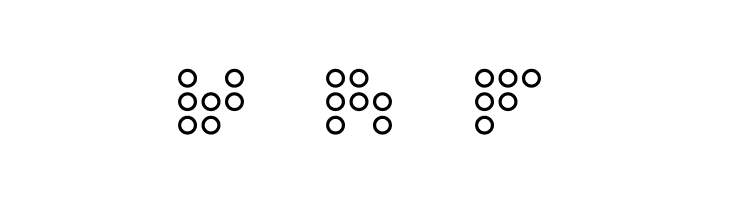 3x3 dots Outline  Free Fonts Download