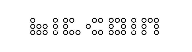 3x3 dots Outline  Free Fonts Download