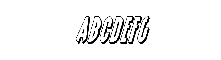 Grendel's Mother 3D Italic  Free Fonts Download