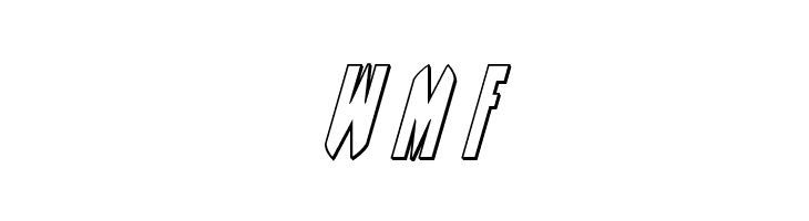 Grendel's Mother Outline Italic  Free Fonts Download